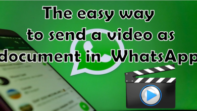 send video as document in WhatsApp