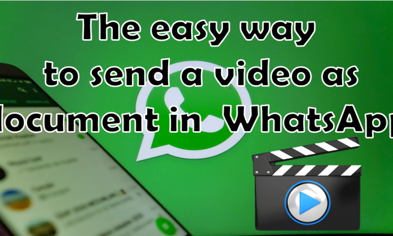 send video as document in WhatsApp